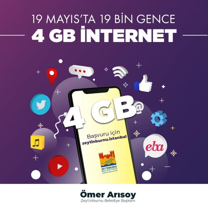 19 Mayıs’ta 19 Bi̇n Gence Ücretsi̇z İnternet