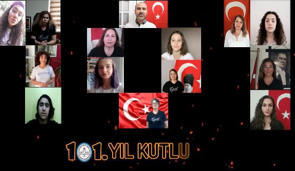 19 öğretmen ve öğrenciden 19 Mayıs klibi
