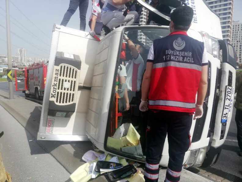 E-5Te Boş Yolda, Fıski̇ye Suları Kazaya Neden Oldu