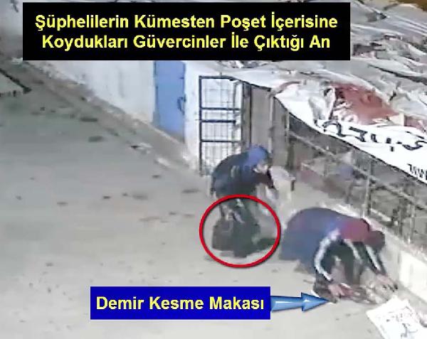 Kümesten güvercin hırsızlığı şüphelisi kameradan belirlenip, yakalandı