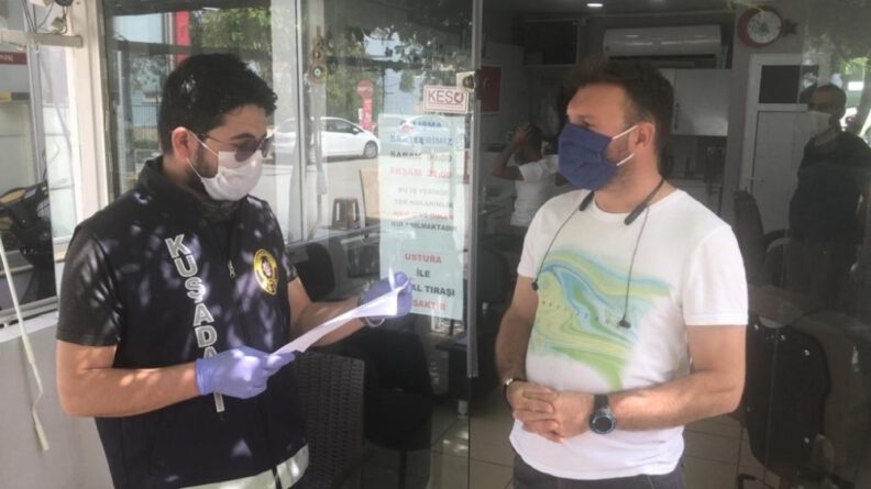 Kuşadasında Kuaför Ve Berberler Denetlendi̇