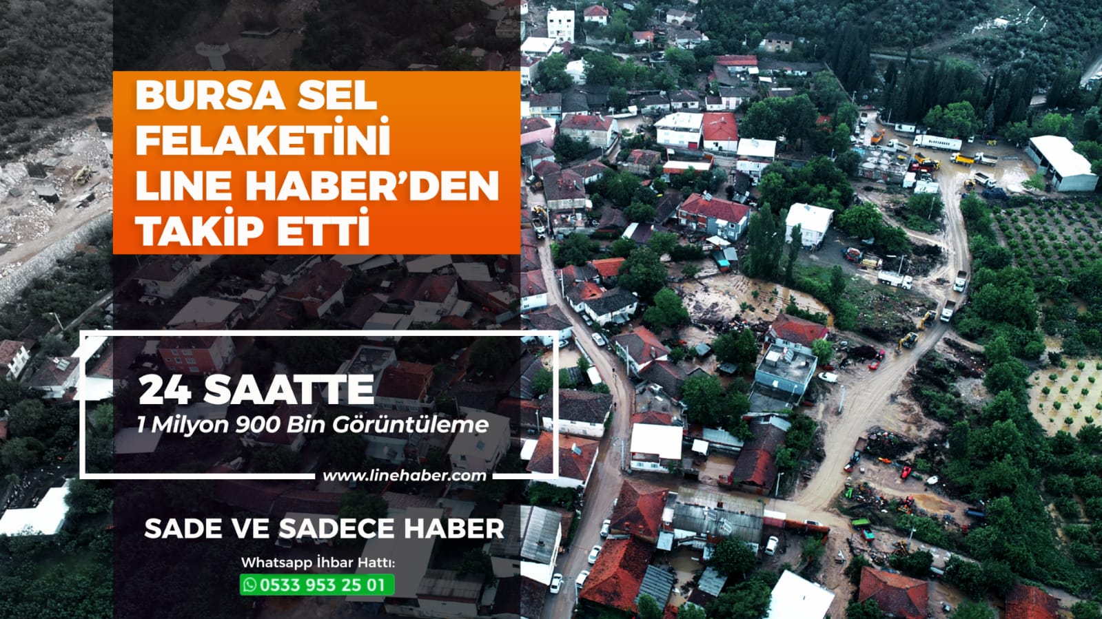Bursa sel felaketini Line Haber’den takip etti
