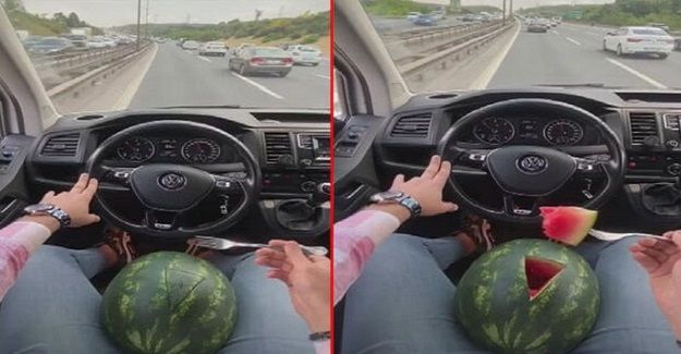 Bu da karpuzlu trafik magandası