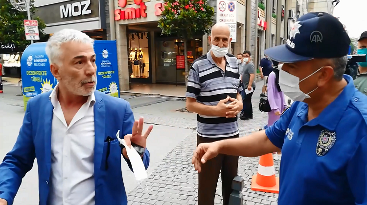‘Maske takın’ diyen polise ‘Şov yapma’ dedi, cezayı yedi