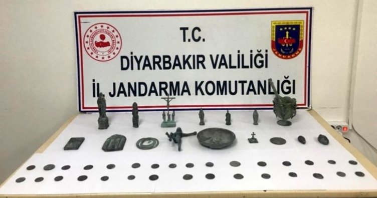 Diyarbakır’da tarihi eser operasyonu