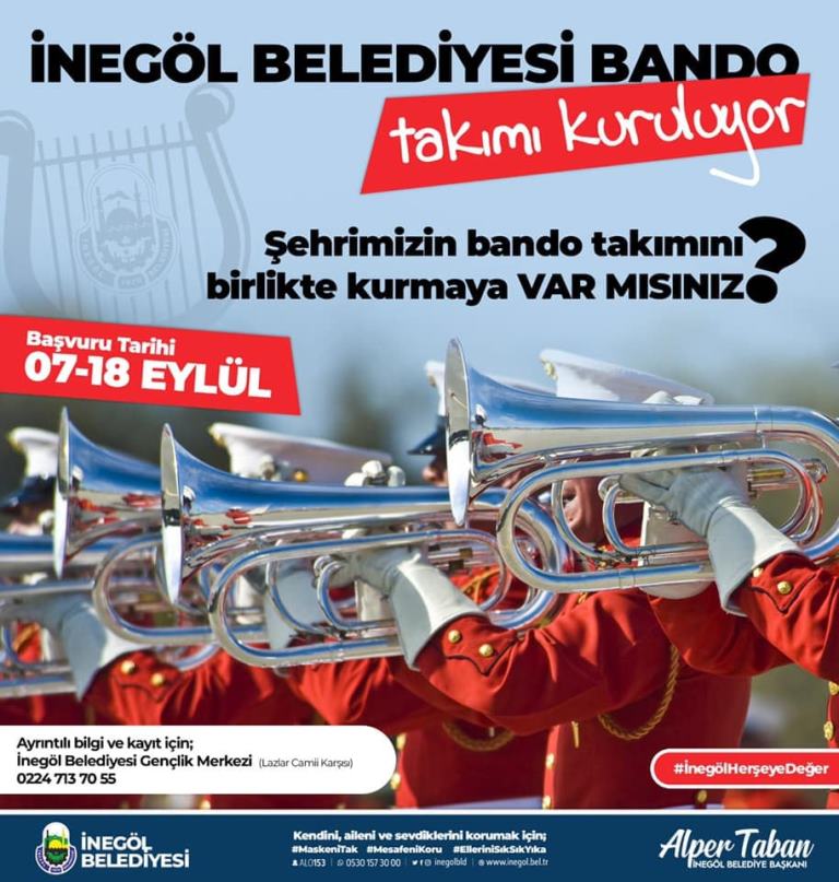 İnegöl Belediye Bandosu yeniden kurulacak