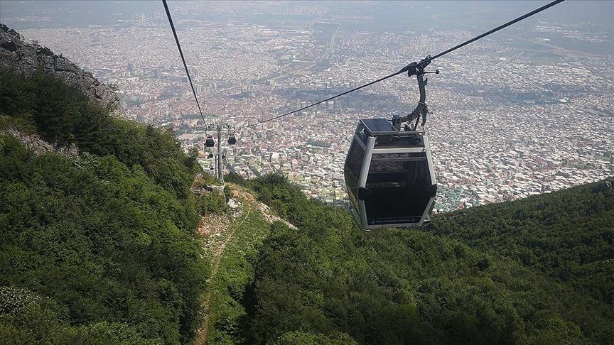 Bursa’da teleferik seferleri durduruldu