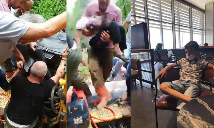 Trabzon’da ağaç devrildi facia yaşandı!