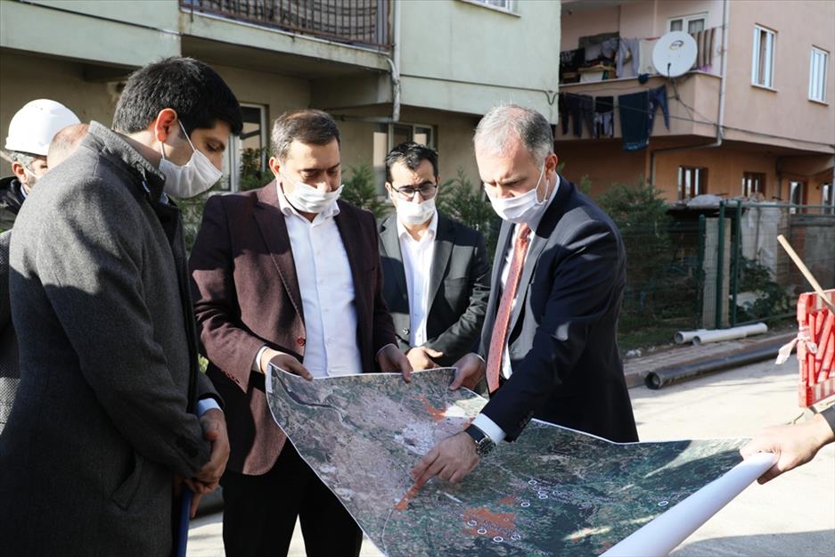 İnegöl’de BUSKİ’nin içme suyu çalışmaları devam ediyor