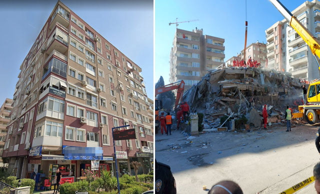 Rıza Bey Apartmanı işte böyle yıkıldı!