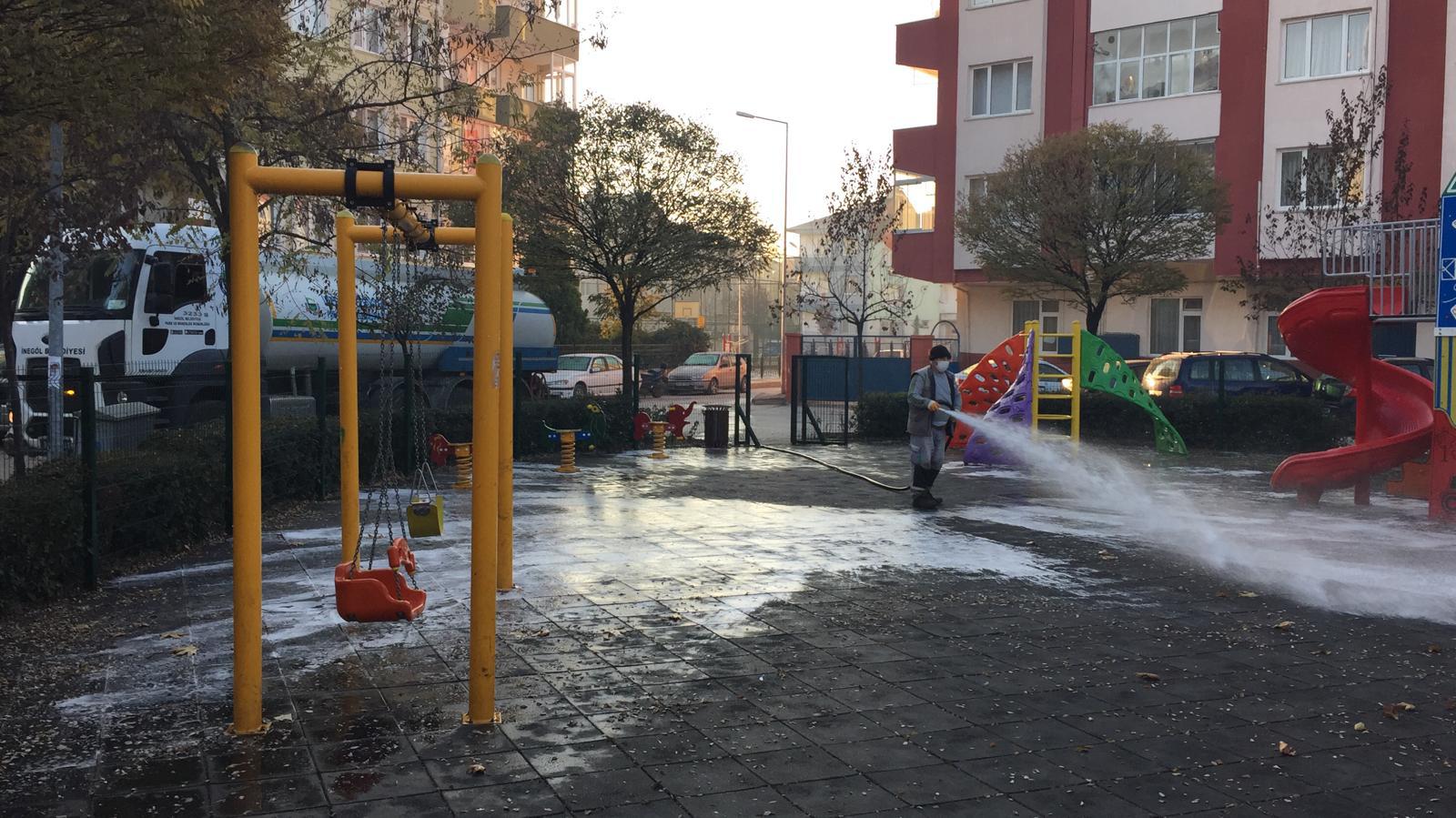 İnegöl Belediyesi koronavirüsle mücadelesini sürdürüyor