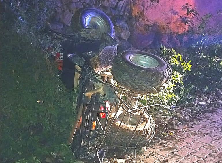 Bursa’da ATV devrildi! 1 ölü