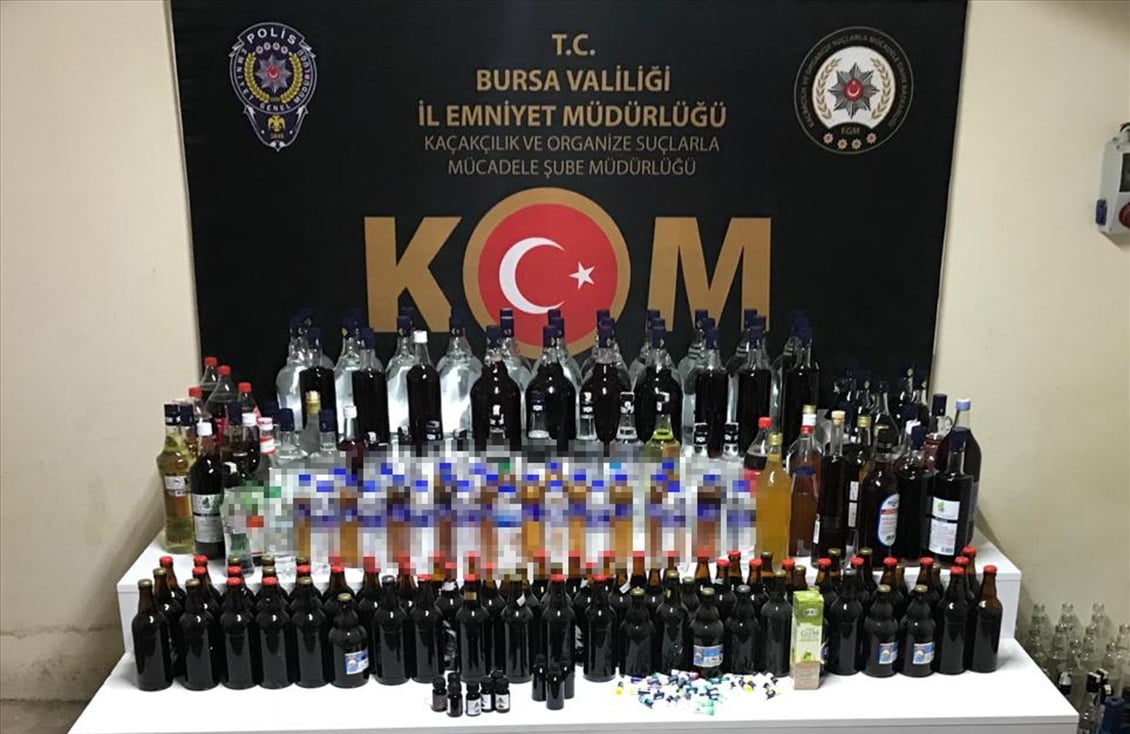 Bursa’da yeni sahte içki operasyonu