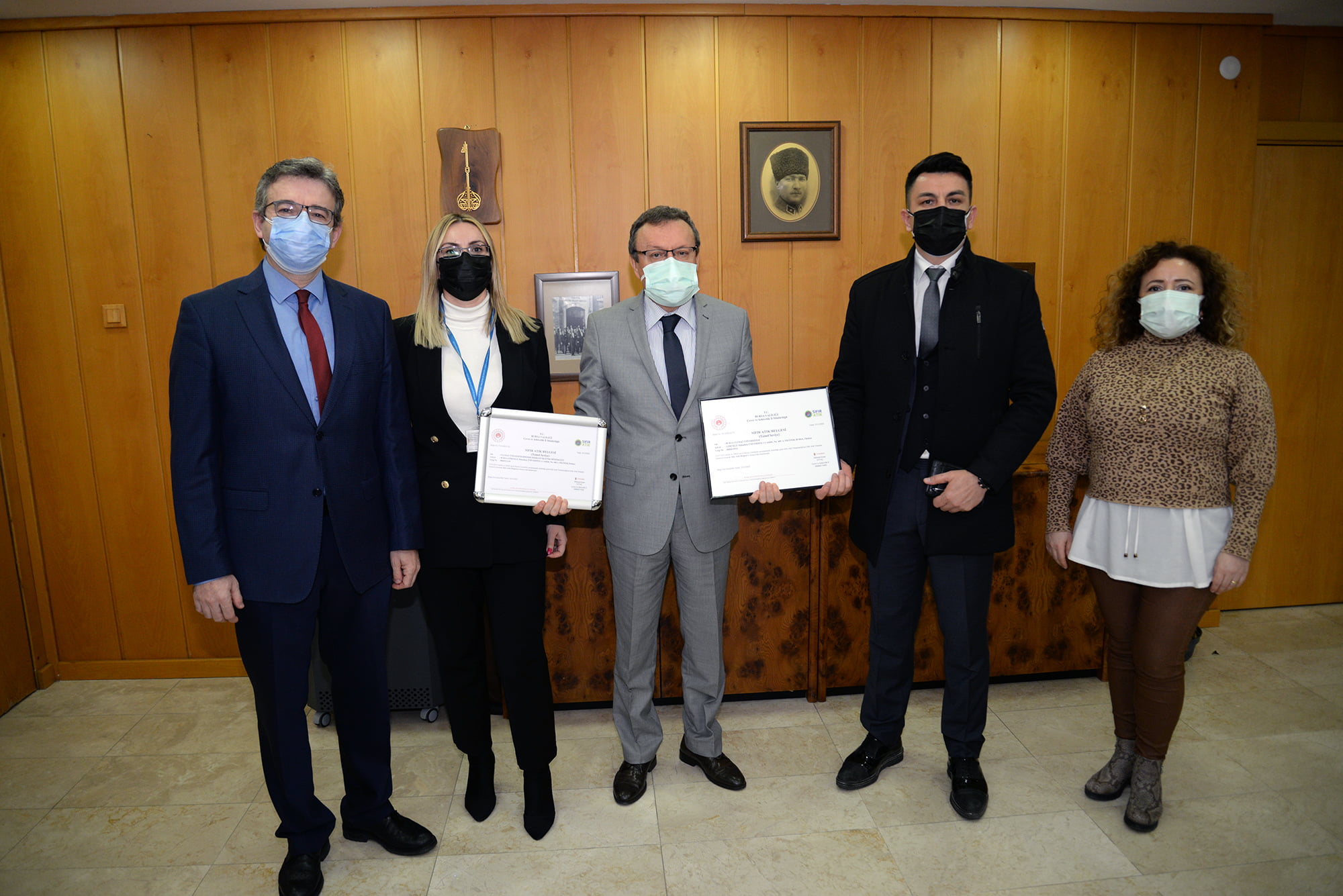 Bursa Uludağ Üniversitesi “Sıfır Atık Belgesi” almaya hak kazandı