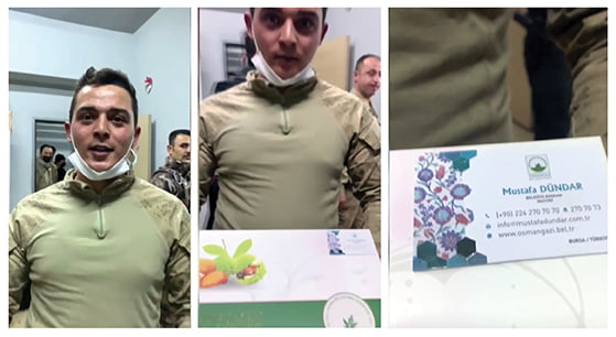 Sınırdaki kahramanlardan Osmangazi’ye selam