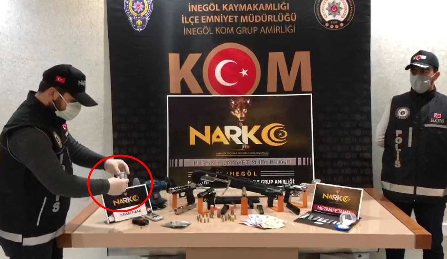 Bursa uyuşturucu ve silah ticareti operasyonu
