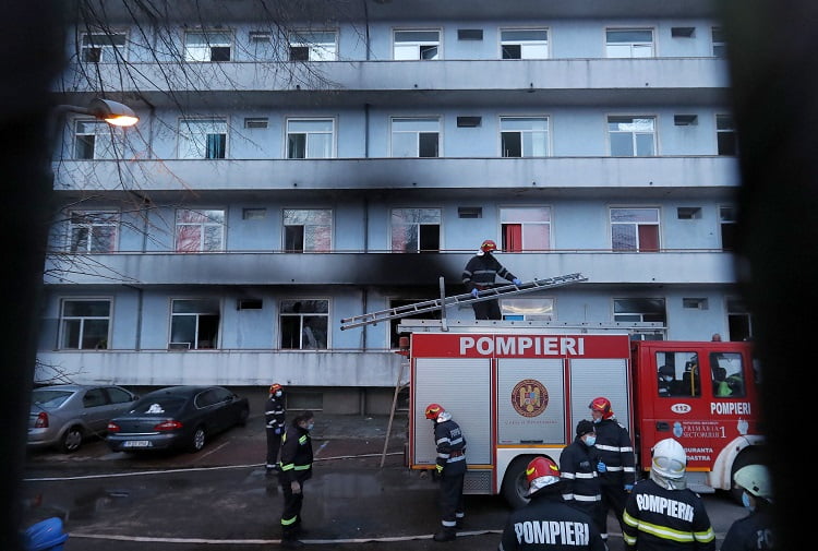 Romanya’da pandemi hastanesinde yangın: 4 ölü