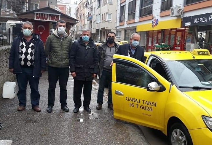 Bursa Mustafakemalpaşa’da taksilere denetim