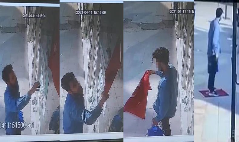 Bursa’da Türk bayrağına basmıştı, hastaneye yatırıldı
