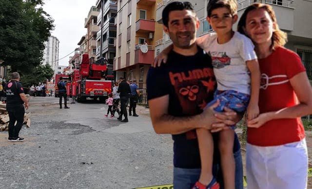 Yangının arkasından aile faciası çıktı