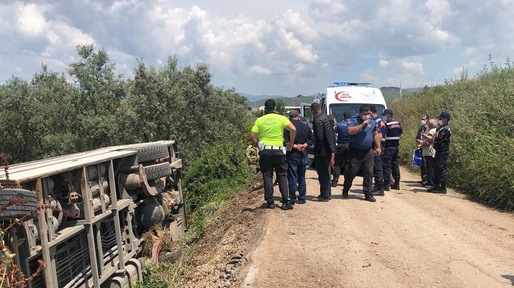 Bursa’da midibüs zeytinliğe uçtu! 15 kişi ölünden döndü