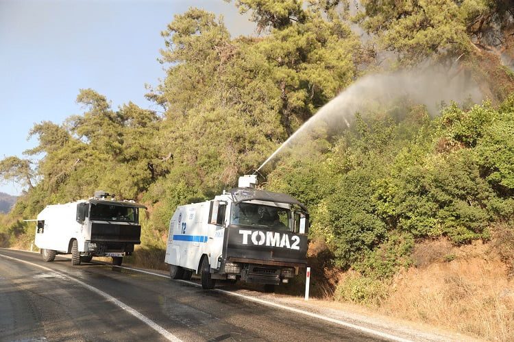 Yangınlarda TOMA kullanılıyor mu? EGM’den açıklama