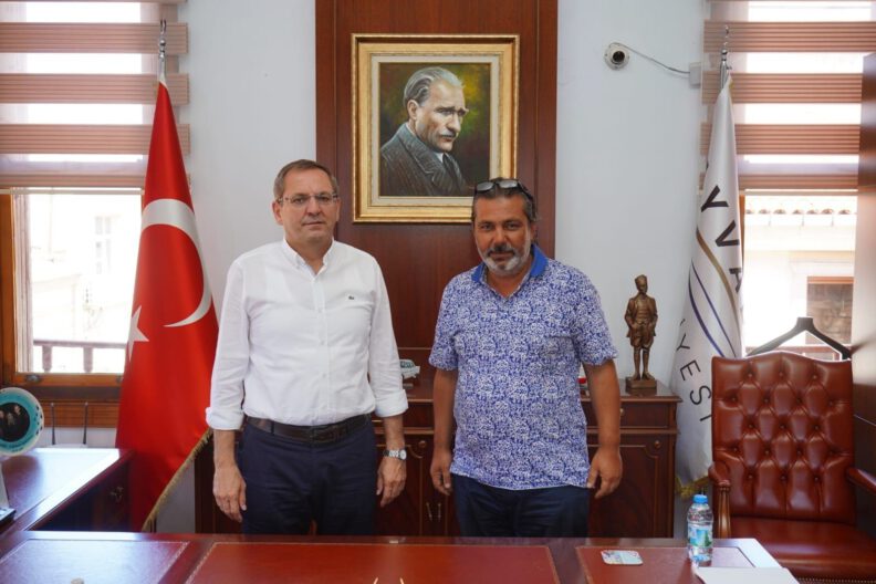 Onursal Başkan Usludan Beledi̇ye Başkanı Ergi̇ne Nazi̇k Teşekkür