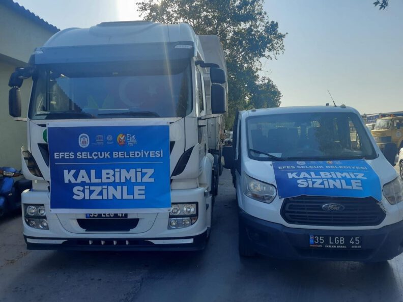 Selçuktan Yangın Bölgesi̇ Muğlaya Yardım Eli̇