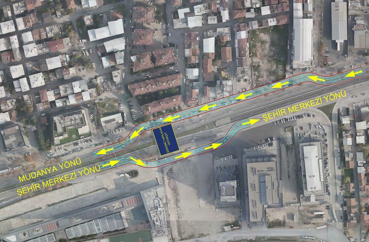 Bursa Mudanya yolunda trafik düzenlemesi