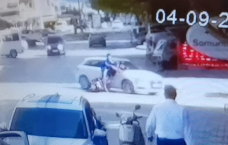 Elektrikli bisikletle otomobil çarpıştı: 2 yaralı