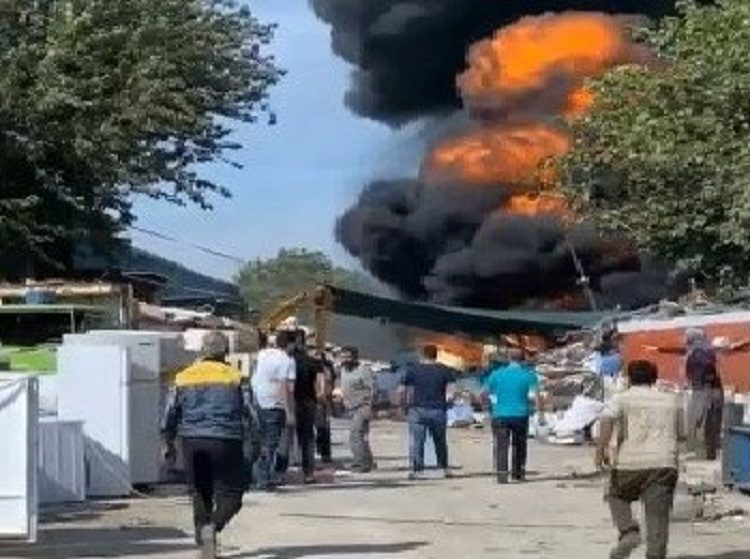 Bursa’da yangın! Siyah dumanlar gökyüzünü kapladı