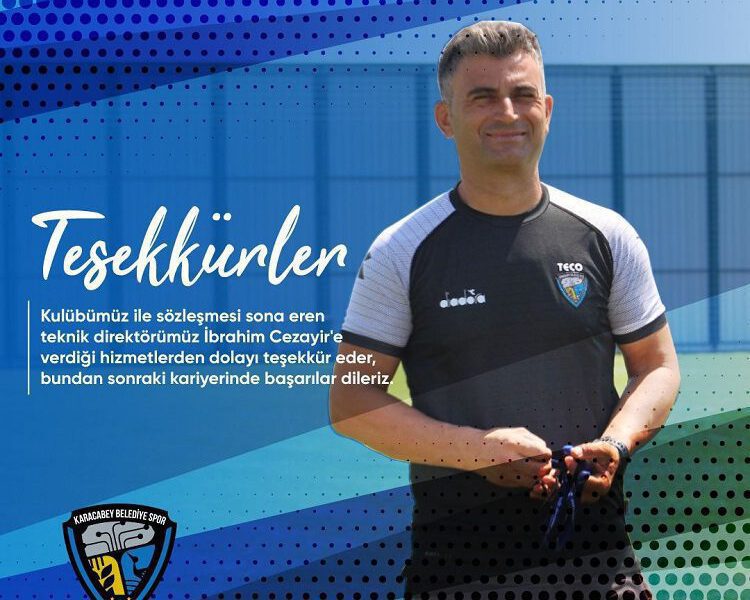 Karacabey Belediyespor’da teknik direktör İbrahim Cezayir ile yollar ayrıldı