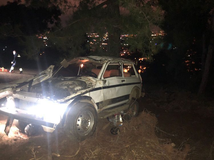 Bursa’da off-road aracı takla attı: 1’i ağır 2 yaralı