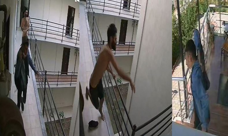 Fırlattığı bıçak isabet etmeyince, sırtına sapladı