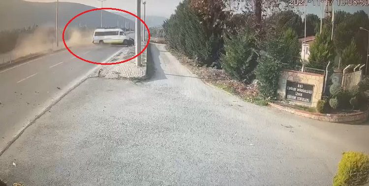 Bursa’da 7 kişinin yaralandığı kaza güvenlik kamerasında