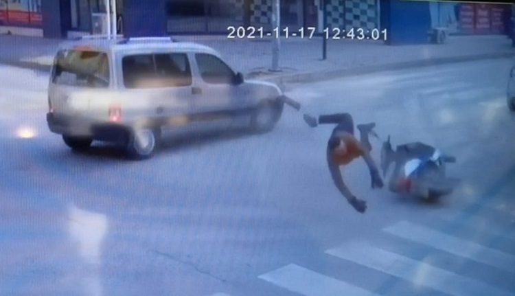 Bursa’da çarpmanın etkisiyle böyle havalandı