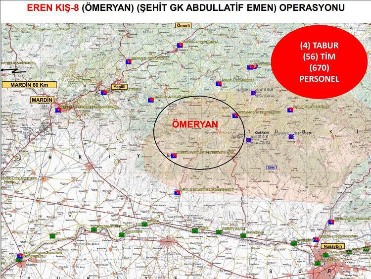 Mardin’de ‘Eren Kış-8 Operasyonu’ başlatıldı