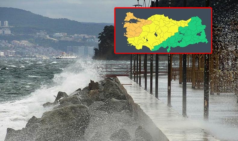 17 il için turuncu, 35 il için sarı kodlu uyarı