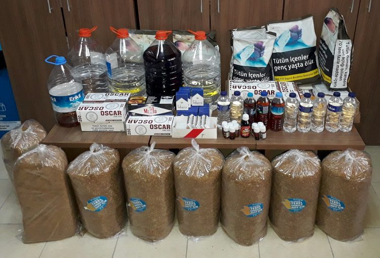 Bursa’da sahte içki ve kaçak sigara operasyonu