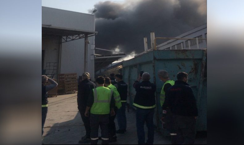Bursa’da Organize Sanayi Bölgesi’nde fabrika yangını