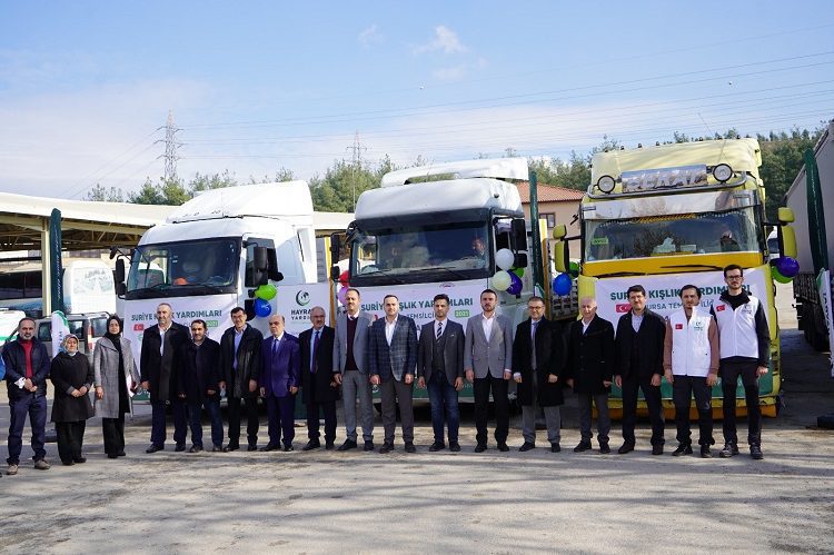 Kestel Belediyesi’nden Suriye’ye 4 yardım TIR’ı