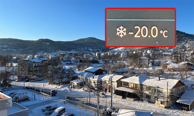 Bursa’da termometreler eksi 20 dereceyi gördü!
