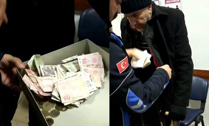 Bursa’da dilencinin üzerinden çıkan para şaşırttı