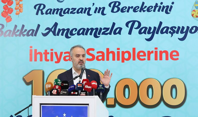 Bursa’da 100 bin ramazan yardım çeki dağıtılacak