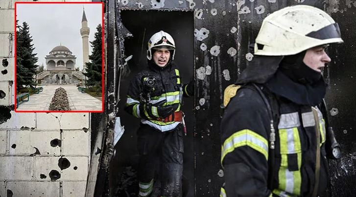 Ukrayna’da sivillerin sığındığı cami bombalandı