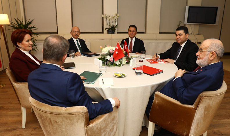 Altı muhalefet partisi üçüncü kez buluştu