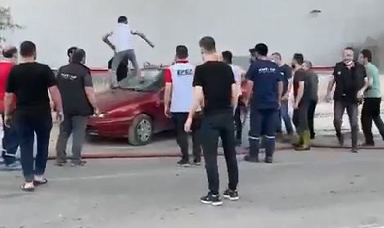 Bursa’daki fabrika yangınından yeni görüntüler