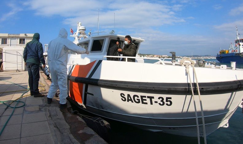 Ayvalık’ta 34 göçmen yakalandı