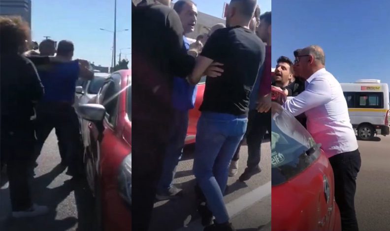 Bursa’da trafikte başlayan tartışma kavgaya döndü