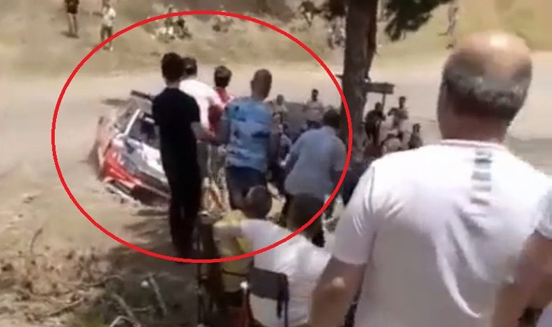 Bursa’daki ralli yarışında facia teğet geçti